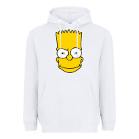 White kartun bart simpson mask Heavyweight Hoodie - linhVisuals