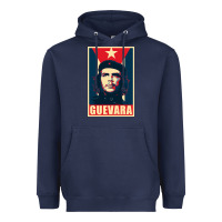 Navy guevara Heavyweight Hoodie - linhVisuals