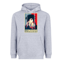 Heather Grey leonardo Heavyweight Hoodie - linhVisuals