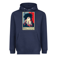 Navy leonardo Heavyweight Hoodie - linhVisuals