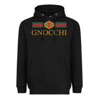 Black Gnocchi Classic Fashion Parody Pasta Noodles Italian Heavyweight Hoodie - linhVisuals