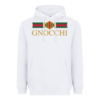 White Gnocchi Classic Fashion Parody Pasta Noodles Italian Heavyweight Hoodie - linhVisuals