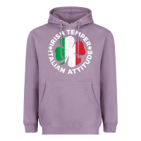Lavender irish temper italian attitude t shirt st patrick's day t shirt Heavyweight Hoodie - linhVisuals
