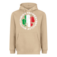 Mushroom irish temper italian attitude t shirt st patrick's day t shirt Heavyweight Hoodie - linhVisuals