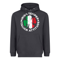 Smoke irish temper italian attitude t shirt st patrick's day t shirt Heavyweight Hoodie - linhVisuals