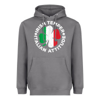 Storm irish temper italian attitude t shirt st patrick's day t shirt Heavyweight Hoodie - linhVisuals