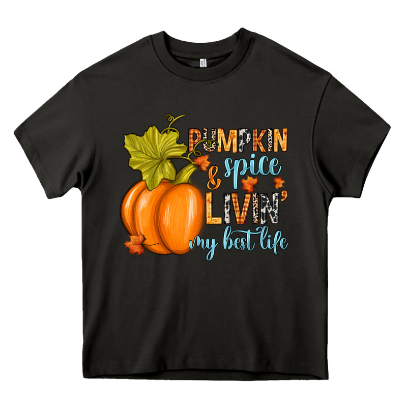 Pumpkin Spice And Livin' My Best Life Heavy Core Tee by RanaPortraitStore | Teevron