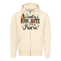 Sandshell santa's favorite nurse Zipper Hoodie - AdoDesignShop