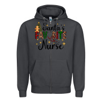 Smoke santa's favorite nurse Zipper Hoodie - AdoDesignShop