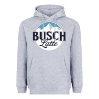 Heather Grey BUSCH LATTE COOL Heavyweight Hoodie - linhVisuals