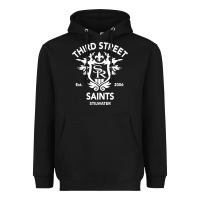 Black saints row 3 tribute emblem Heavyweight Hoodie - linhVisuals