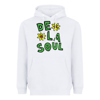 White original de la soul music Heavyweight Hoodie - linhVisuals