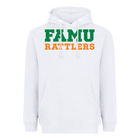 White FAMU RATTLERS Heavyweight Hoodie - linhVisuals