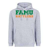 Heather Grey FAMU RATTLERS Heavyweight Hoodie - linhVisuals