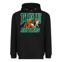 Black FAMU RATTLERS Heavyweight Hoodie - linhVisuals