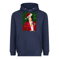 Navy merry christmas heal the world michael jackson Heavyweight Hoodie - linhVisuals