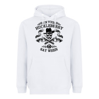 White im your huckleberry Heavyweight Hoodie - linhVisuals