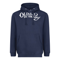 Navy old and in the way musician Heavyweight Hoodie - linhVisuals