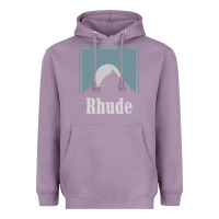 Lavender Rhude Adventure Heavyweight Hoodie - linhVisuals