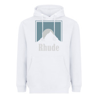 White Rhude Adventure Heavyweight Hoodie - linhVisuals