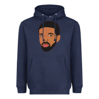Navy drak Heavyweight Hoodie - linhVisuals