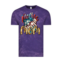 Cloud Purple Police Mom Vintage Tee - FaDigitalArtStudio