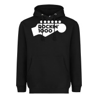 Black rockin 1000 musician Heavyweight Hoodie - linhVisuals