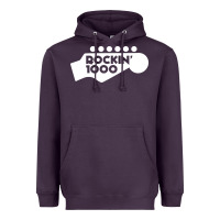 Plum rockin 1000 musician Heavyweight Hoodie - linhVisuals