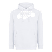 White rockin 1000 musician Heavyweight Hoodie - linhVisuals