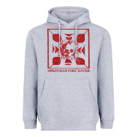Heather Grey jonathan fireeater Heavyweight Hoodie - linhVisuals