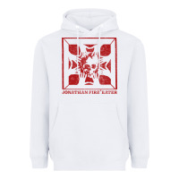 White jonathan fireeater Heavyweight Hoodie - linhVisuals