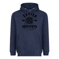 Navy xavier institute Heavyweight Hoodie - linhVisuals