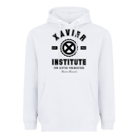 White xavier institute Heavyweight Hoodie - linhVisuals