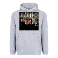 Heather Grey il divo album art Heavyweight Hoodie - linhVisuals
