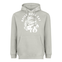 Moon Dust Raise Hell Eat white Heavyweight Hoodie - linhVisuals