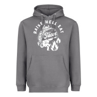 Storm Raise Hell Eat white Heavyweight Hoodie - linhVisuals