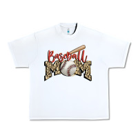 White baseball mom Urban Heavy Tee - FaDigitalArtStudio