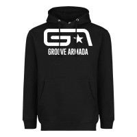Black GROOVE ARMADA NORTHERN STAR Heavyweight Hoodie - linhVisuals
