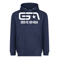 Navy GROOVE ARMADA NORTHERN STAR Heavyweight Hoodie - linhVisuals