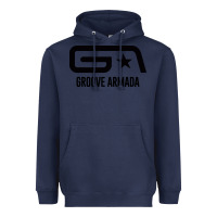 Navy GROOVE ARMADA Heavyweight Hoodie - linhVisuals