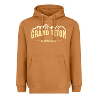 Meerkat grand teton national park est 1929 vinage wyoming mountains graphic Heavyweight Hoodie - linhVisuals