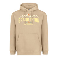 Mushroom grand teton national park est 1929 vinage wyoming mountains graphic Heavyweight Hoodie - linhVisuals