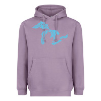 Lavender great lakes of michigan Heavyweight Hoodie - linhVisuals
