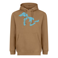 Toasted Coconut great lakes of michigan Heavyweight Hoodie - linhVisuals