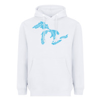 White great lakes of michigan Heavyweight Hoodie - linhVisuals