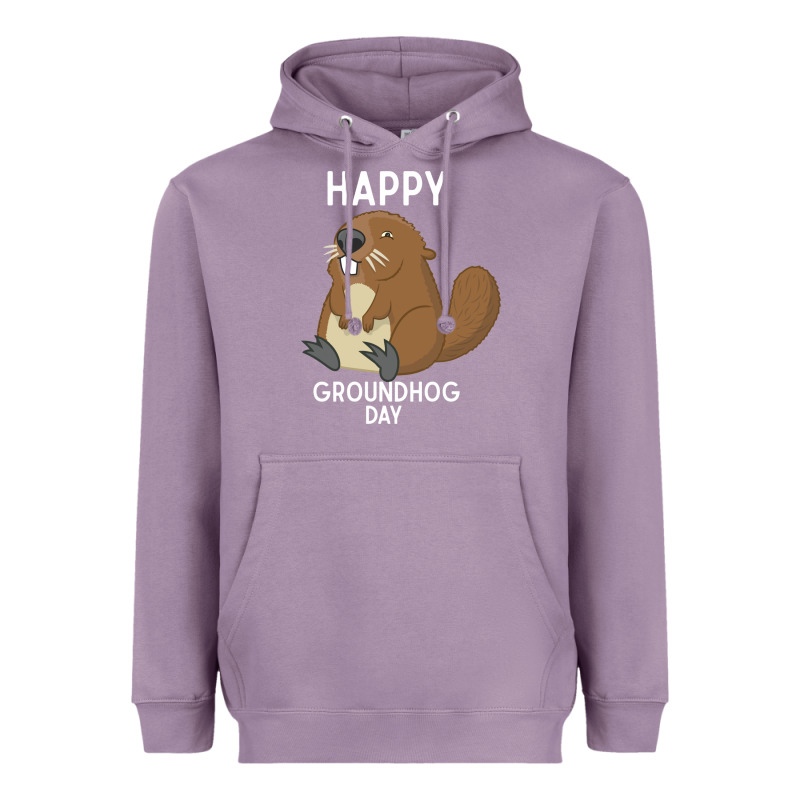 Happy Groundhog Day Respect The Shadow Funny Spring Prediction Holiday Heavyweight Hoodie by linhVisuals | Teevron