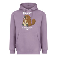 Lavender happy groundhog day respect the shadow funny spring prediction holiday Heavyweight Hoodie - linhVisuals