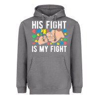 Storm his fight is my fight autism dad mom fist bump cute supportive awarene Heavyweight Hoodie - linhVisuals