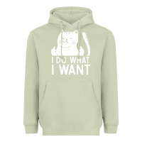 Matcha i do what i want cat giving a finger funny middle finger rude graphic Heavyweight Hoodie - linhVisuals