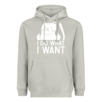Moon Dust i do what i want cat giving a finger funny middle finger rude graphic Heavyweight Hoodie - linhVisuals